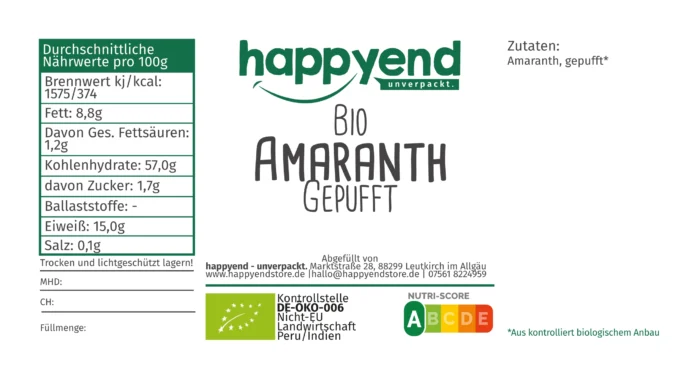 Bio Amaranth gepufft – Bild 3