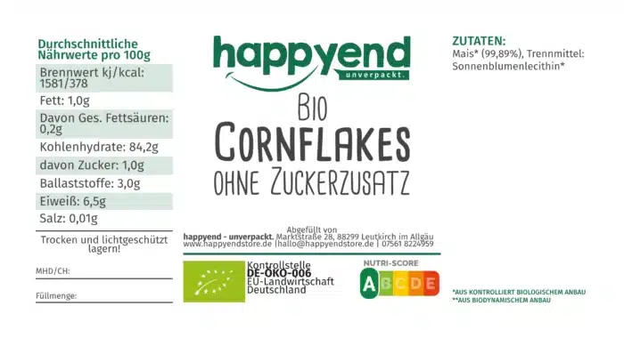 Bio Cornflakes ohne Zuckerzusatz – Bild 3