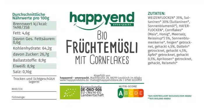 Bio Früchte Müsli – Bild 3