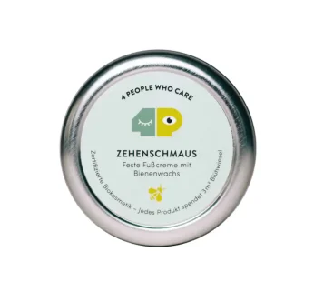 Zehenschmaus – Feste Fußcreme mit Bienenwachs in der Dose, 40g