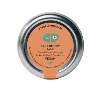 Best Buddy Basic – Feste Körperbutter mit Kakaobutter und Sanddorn, 50g