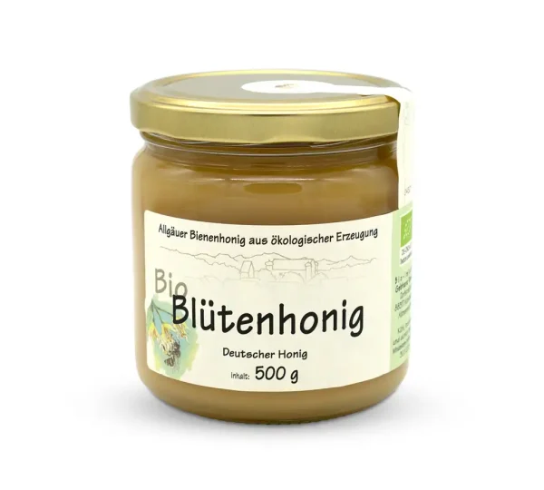 Bio Blütenhonig - 500g im Glas