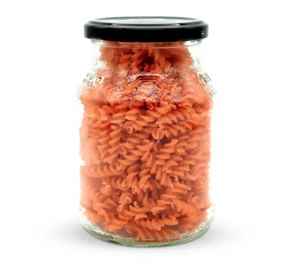 Bio Fusilli aus roten Linsen im Pfandglas