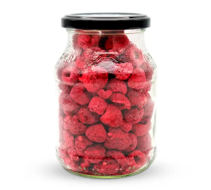 Bio Himbeeren im Pfandglas