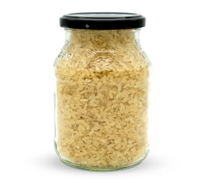 Bio Parboiled Reis im Pfandglas