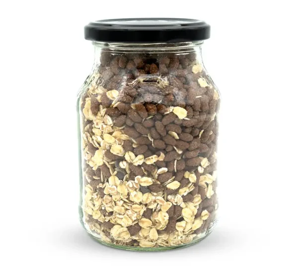 Bio Schoko Müsli im Pfandglas