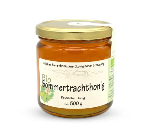 Bio Sommertrachthonig - 500g im Glas