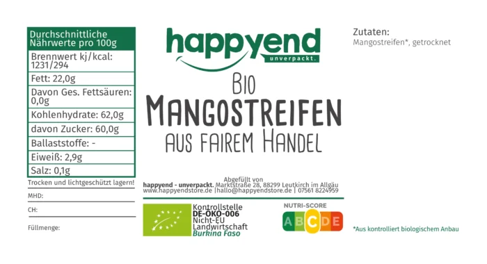 Bio Mangostreifen, getrocknet – Bild 3