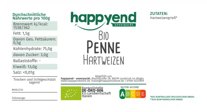 Bio Penne Hartweizen – Bild 3