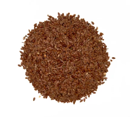 Bio Leinsamen Nahaufnahme Produktfoto