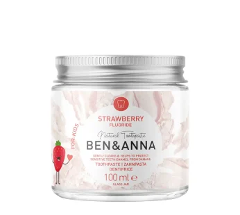 Ben&Anna Zahncreme für Kinder – Erdbeere, 100ml