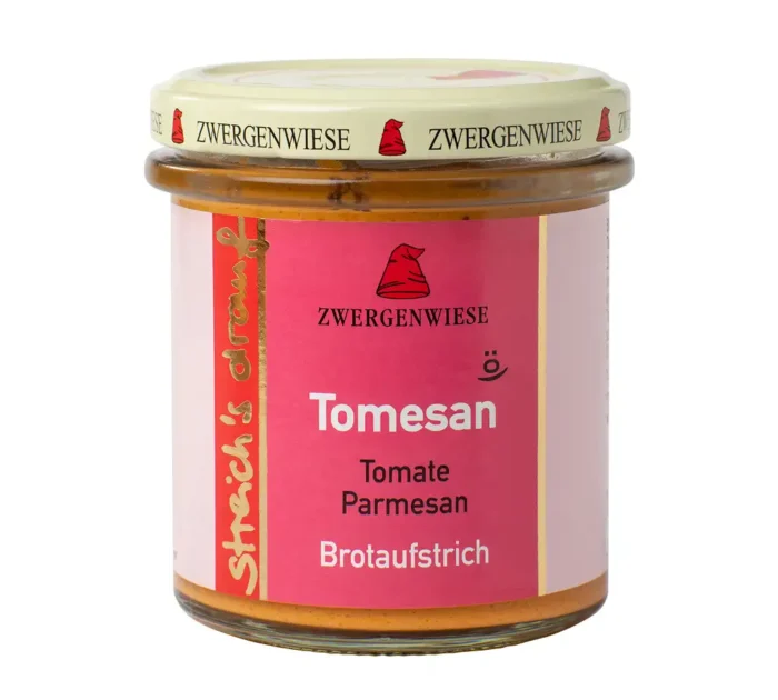 Bio Aufstrich "streich`s drauf Tomesan" im Glas 160g