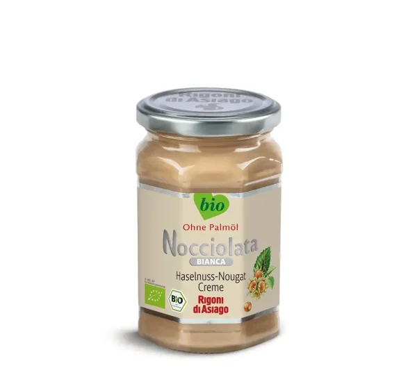 Bio Nocciolata Bianca Haselnussaufstrich im Glas, 270g