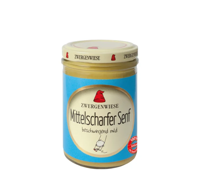 Bio Mittelscharfer Senf im Glas von Zwergenwiese, 160ml