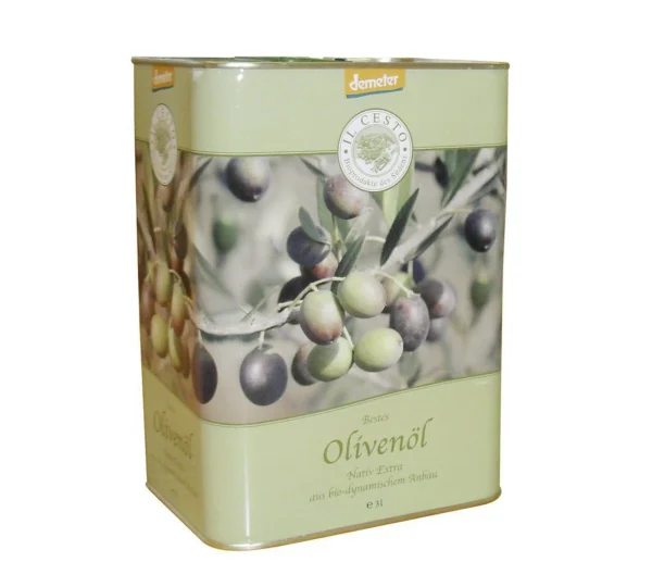 Bio Olivenöl (demeter) von IlCesto im 3 Liter Kanister