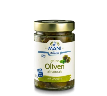 Bio Grüne Oliven al naturale, 205g