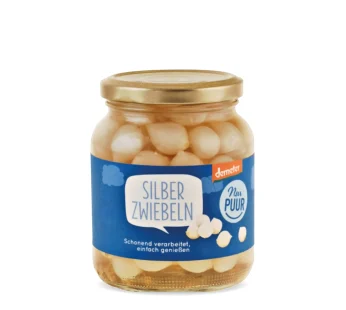 Bio Silberzwiebeln süß/sauer, 340g