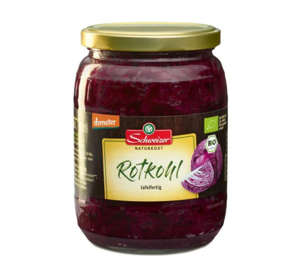 Bio Rotkohl (demeter) von Schweizer im 680g Glas