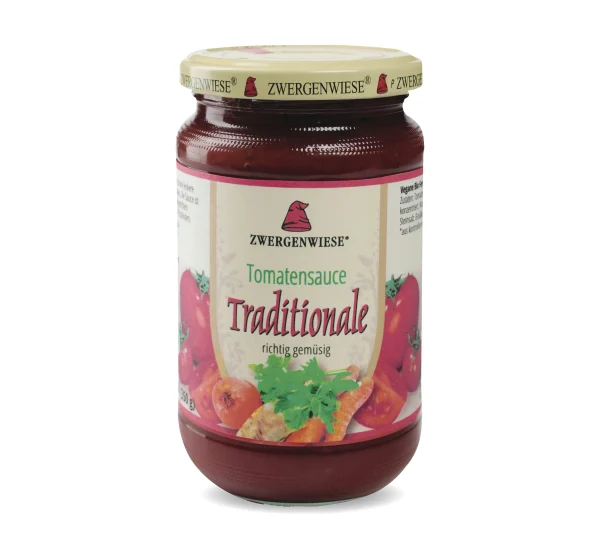 Bio vegane Tomatensoße Traditionale von Zwergenwiese, 340g