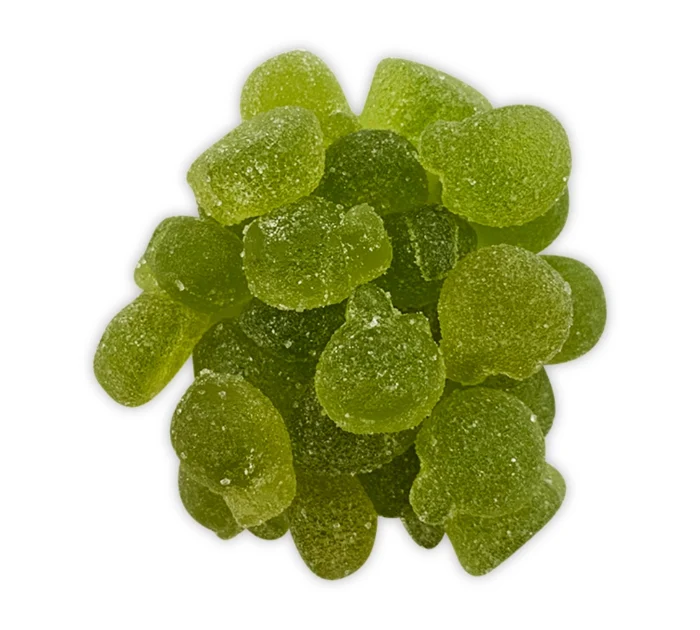 Fruchtgummis "Saure Äpfel" Nahaufnahme - Produktbild lose