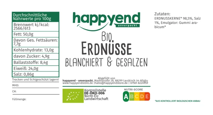 Bio Erdnüsse, blanchiert & gesalzen – Bild 3