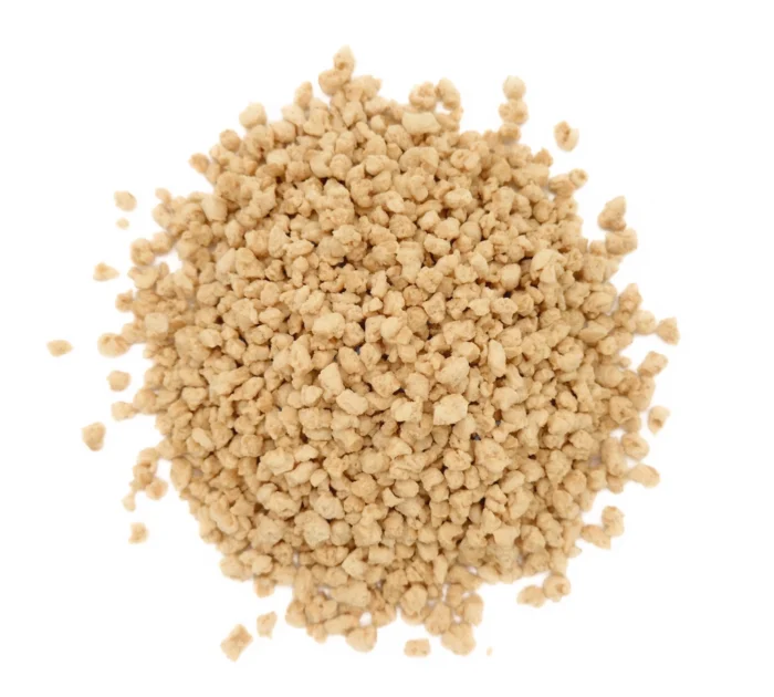 Bio Sojagranulat klein Nahaufnahme Produktbild