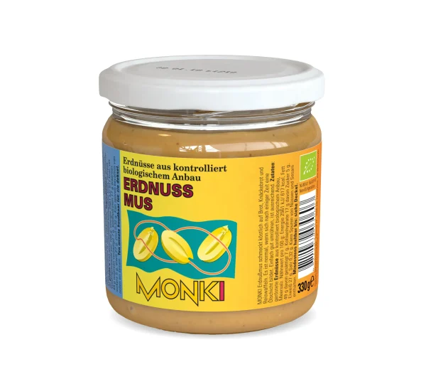 Bio Erdnussmus im 330g Glas