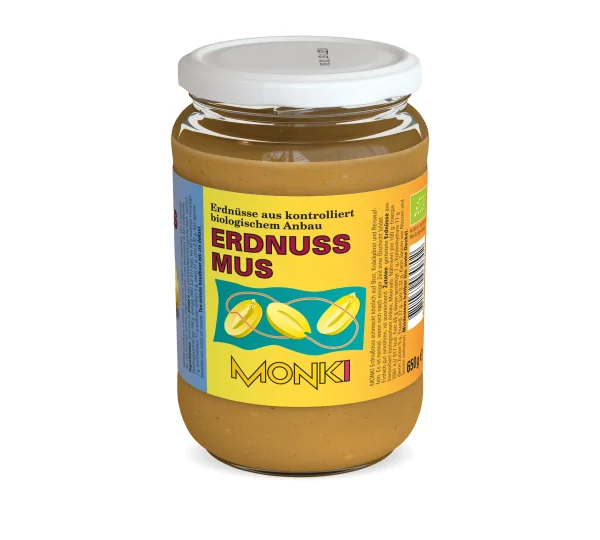 Bio Erdnussmus im 650g Glas