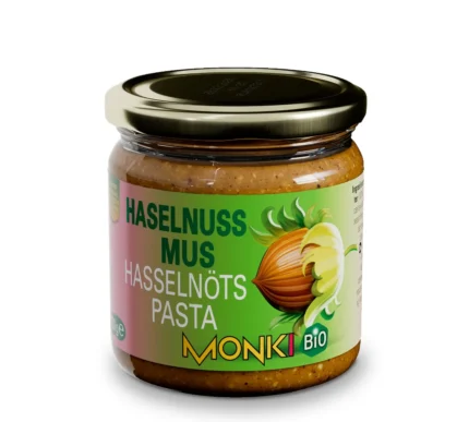 Bio Haselnussmus im 330g Glas