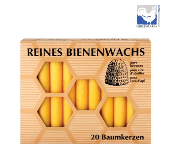 100% Bienenwachs Baumkerzen