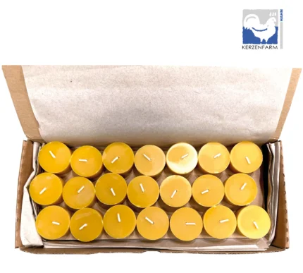 Bienenwachs Teelichter - 42 Stk Original Karton