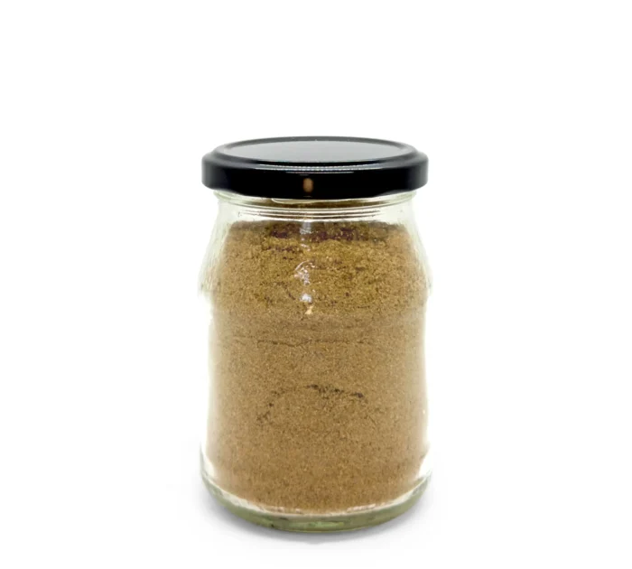 Bio Koriander gemahlen im kleinen Pfandglas