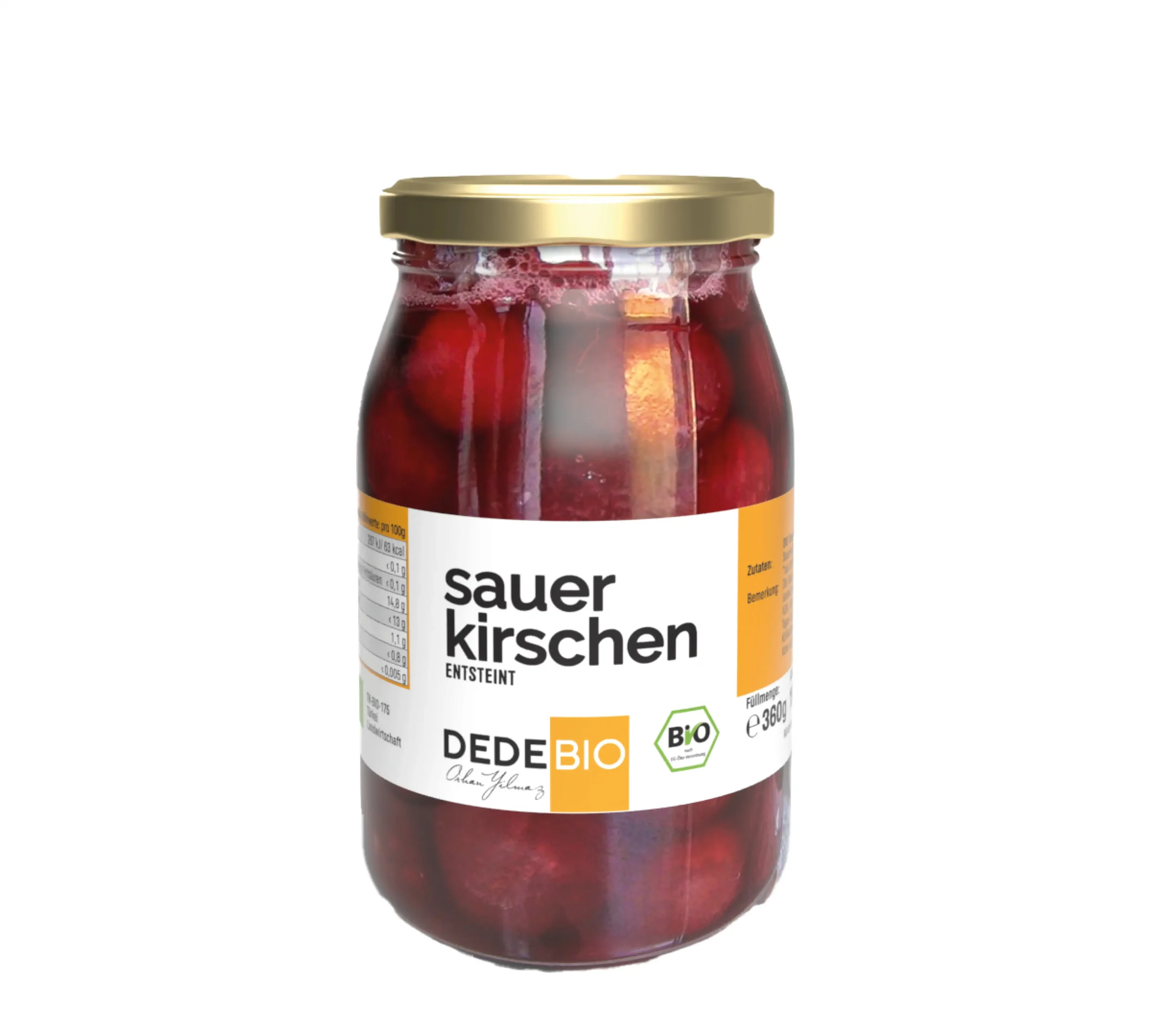 Bio Sauerkirschen entsteint, 360g