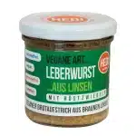 Bio Aufstrich HEDI-Naturkost - Leberwurst mit Röstzwieblen, vegan, 140g