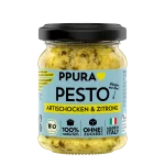 Bio Pesto Artischocke und Zitrone im Glas von PPURA, 120g