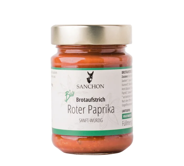 Bio Roter Paprika Brotaufstrich von Sanchon, 170g