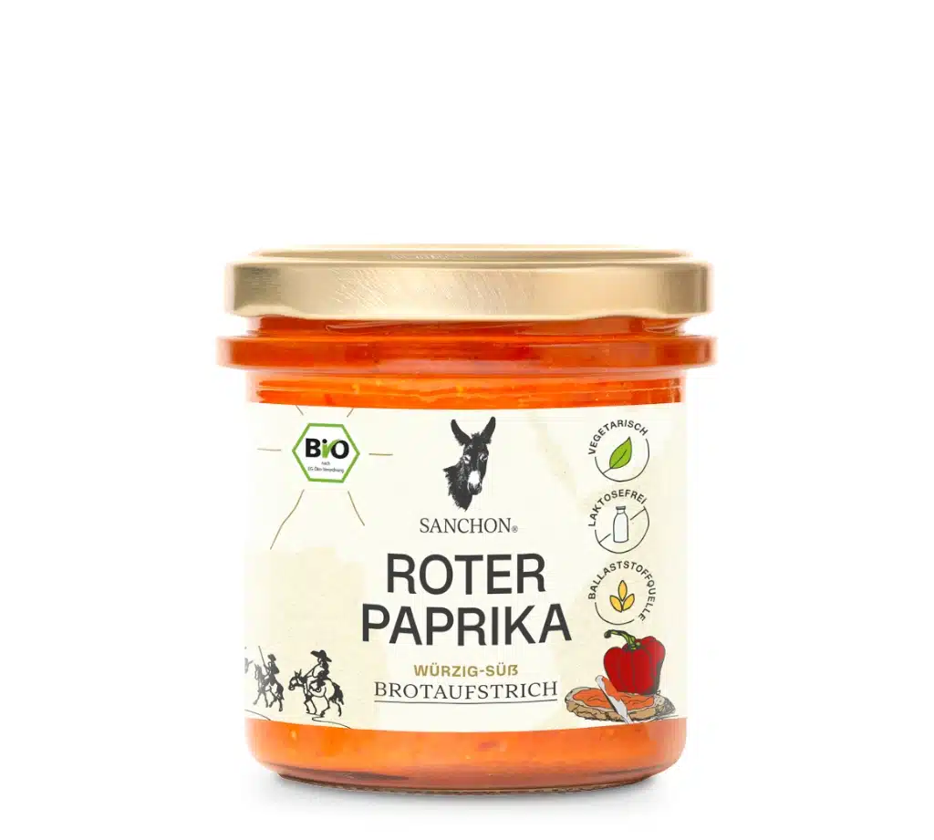 produktbild-sanchon-aufstrich-roter-paprika Bio Roter Paprika Brotaufstrich von Sanchon, 150g