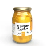 Bio Ananasstücke im Glas von DEDEBIO