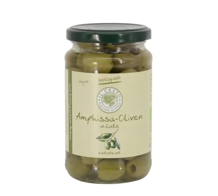 Bio-Amphissa-Oliven im 315g Glas von IlCesto