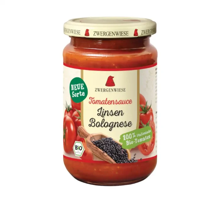 Bio Tomatensauce Linsen Bolognese, 350g – Bild 1