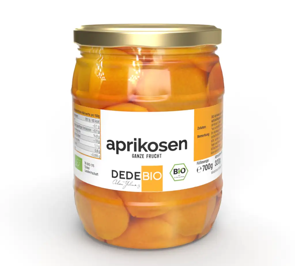 Bio Aprikosen – ganze Frucht ohne Stein, 700g