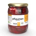 Bio Pflaumen im Glas mit Apfelsaftkonzentrat von DEDEBIO