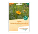 Bingenheimer Saatgut Tüte Tagetes zur Nematodenbekämpfung Vorderseite