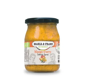 Bio Mango Curry Brotaufstrich im Pfandglas, 250g