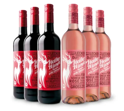Heißer Hirsch Bio Glühwein Rot & Rosé in der Mix-Kiste