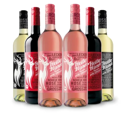 Heißer Hirsch Bio Glühwein Rot, Weiß & Rosé in der Mix-Kiste