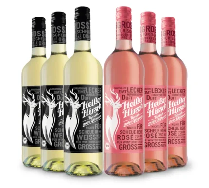 Heißer Hirsch Bio Glühwein Weiß & Rosé in der Mix-Kiste