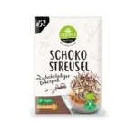 Bio Schokostreusel im Papierbeutel, 70g Frontansicht