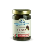 Bio Kalamata Oliven in Olivenöl von MANI im 280g-Glas. Naturland Fair zertifiziert!