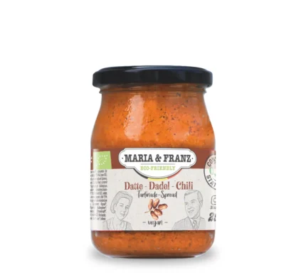 Bio Brotaufstrich Dattel-Chili im Pfandglas von Maria&Franz, 250g